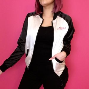 Ed Hardy Satin Bomber Silky Jacket Skull